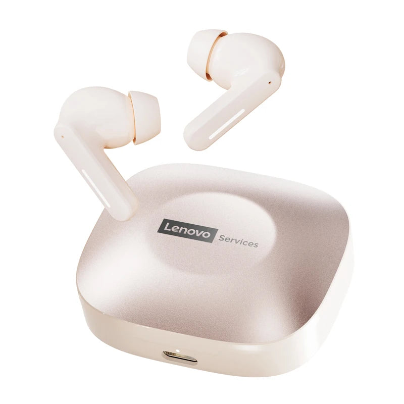 Nuevos auriculares inalámbricos Bluetooth Lenovo LE209 con cancelación de ruido ANC, música HiFi, auriculares Bluetooth con 30 horas de duración de la batería, auriculares para juegos