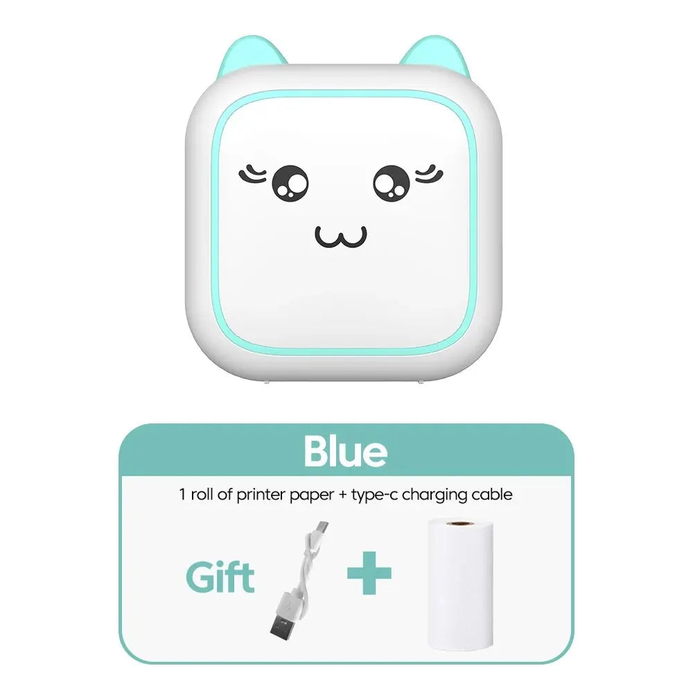 Mini imprimante thermique portable sans encre — autocollants, étiquettes, photo sans fil, compatible iOS et Android