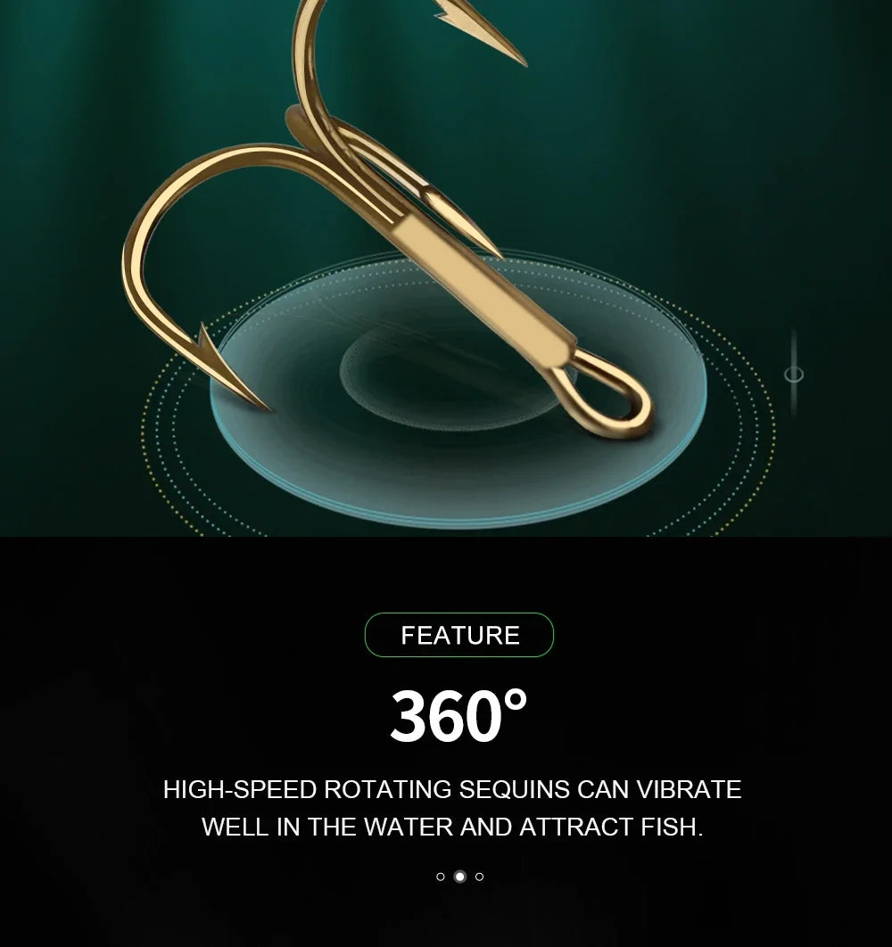 NGB métal leurre de pêche Spinner appâts 1 pièces 3.9g 4.6g 7.4g 10.8g 15g cuillère rotative leurres Spinners avec triples crochets brochet appâts