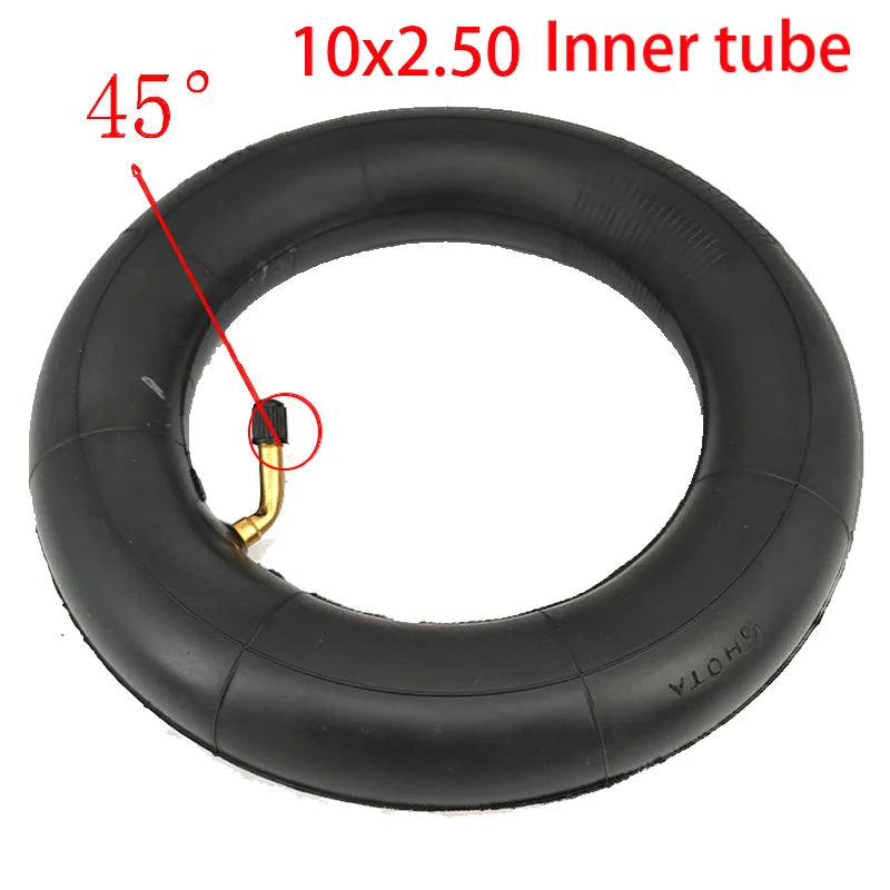 Cámara de aire para patinete eléctrico, rueda inflable, 10 pulgadas, 10x2.5, 10x2.50