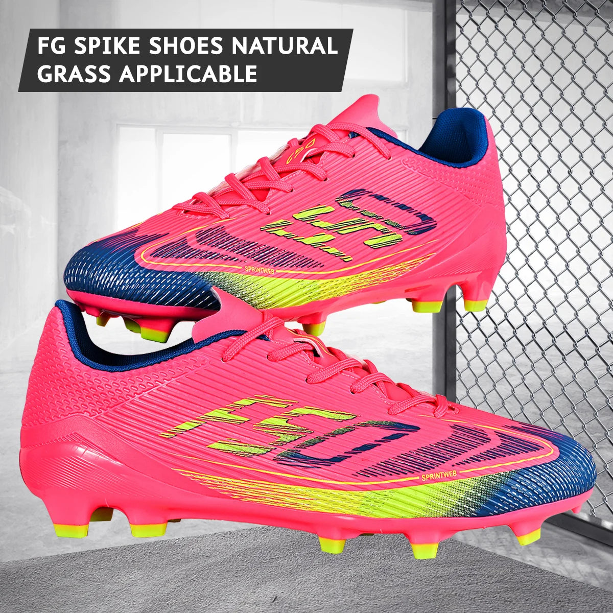 Chaussures de Football Adulte AG/FG Crampons TPU — Tige PU Texturée, Terrain Herbe EU 35–46