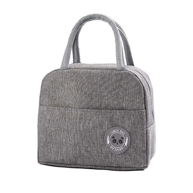 Sac à lunch en toile isotherme portable pour femmes et enfants, motif fonctionnel, glacière, nourriture thermique, sacs de pique-nique
