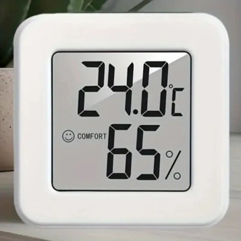 Mini medidor de temperatura y humedad interior, medidor de temperatura de dormitorio, pantalla digital electrónica portátil, humedad y temperatura