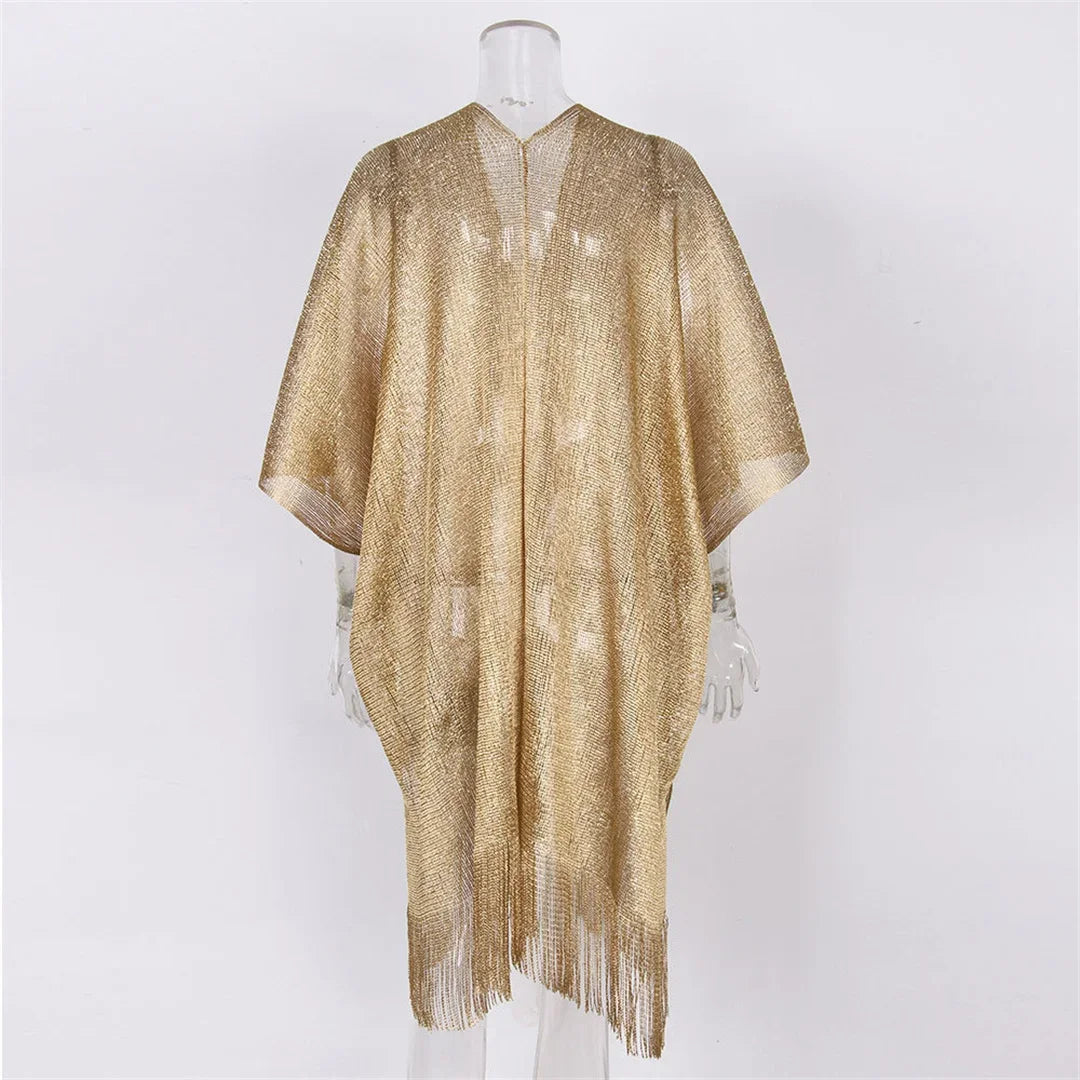 Solide Bikini couvrir gland robe de Plage tuniques maillot de bain maillot de bain femmes brillant couverture Ups pour maillots de bain femmes paréo Plage
