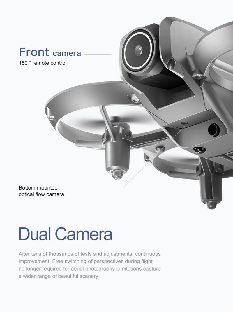 Drone GPS 8K — Double Caméra HD, Évitement Obstacles, Moteur Brushless, Flux Optique