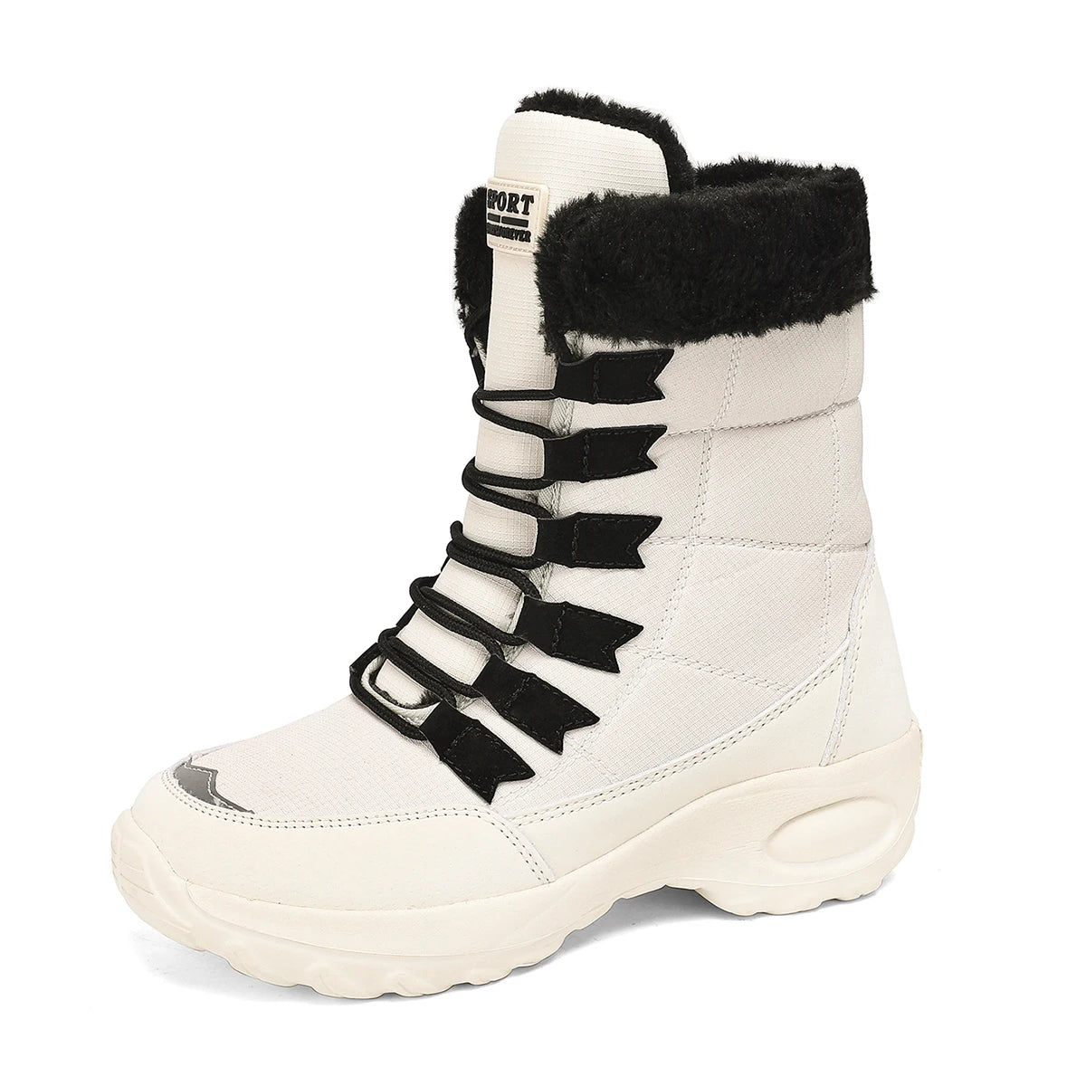 Bottes Femme à Lacets Confortables — Style Tendance Automne-Hiver