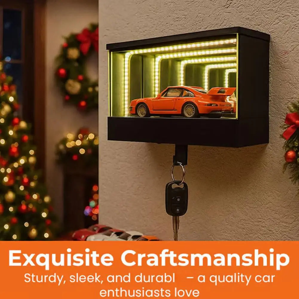 Porte-clés de voiture mural imprimé en 3D, avec crochet de Garage, porte-clés de Garage infini drôle, support de rangement de clés de voiture, organisateur de clés de voiture