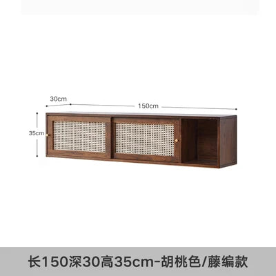 Meuble TV Vintage Style Classique — Support Mural, Décoration Salon