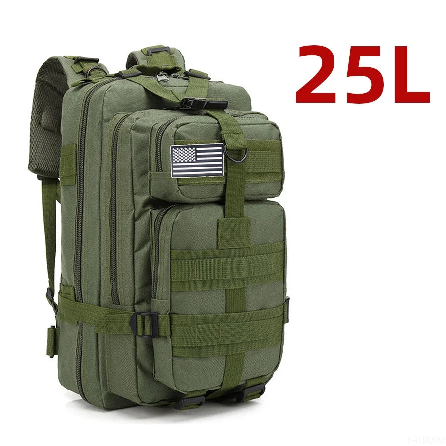25L/50L robuste en Nylon imperméable à l'eau tactique sport Trekking pêche chasse Camping randonnée sac à dos sacs à dos en plein air