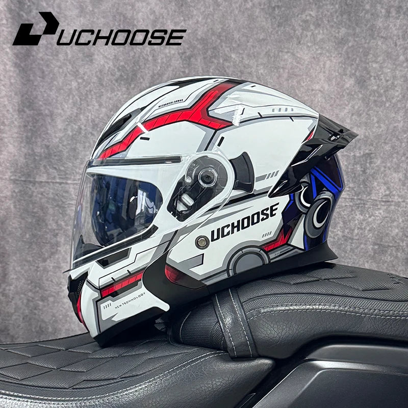 Casque de moto DOT de haute qualité quatre saisons course de Motocross modulaire rabattable hommes femmes casque tout-terrain casque gratuit