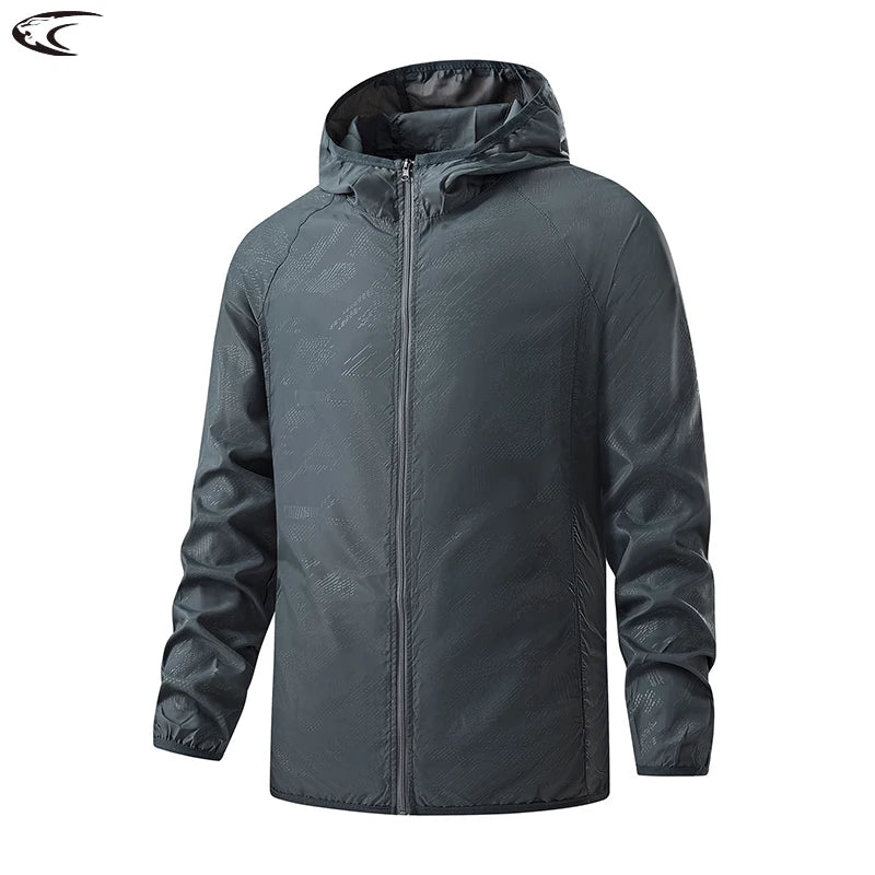LNGXO Waterproof Hiking Jackets for Men and Women, Sun Protection Windbreaker, Camping Climbing Rain Coat, Unisex Portable Clothing