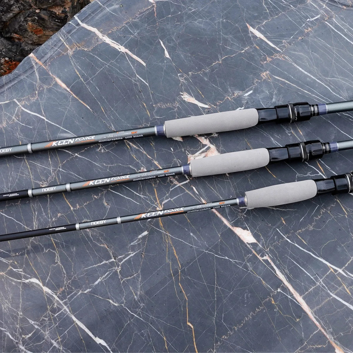 NOEBY – canne à pêche Keen Force L UL ML M 2.04-2.9m, rotative, polyvalente, légère, en carbone, pour truite, Rockfish, bar, matériel de pêche