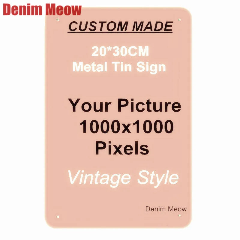 Retro Personalized Wall Sign, 18 Signs, Home Decoration, Iron Wall Art Poster, Custom Text, Street Sign, 20x30cm, 15x30cm, 30x30cm
