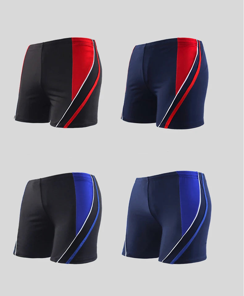 Maillot de bain élastique pour hommes, maillot de bain rayé, plage, Sport, slip court, surf, été, Boxer, costume de bain