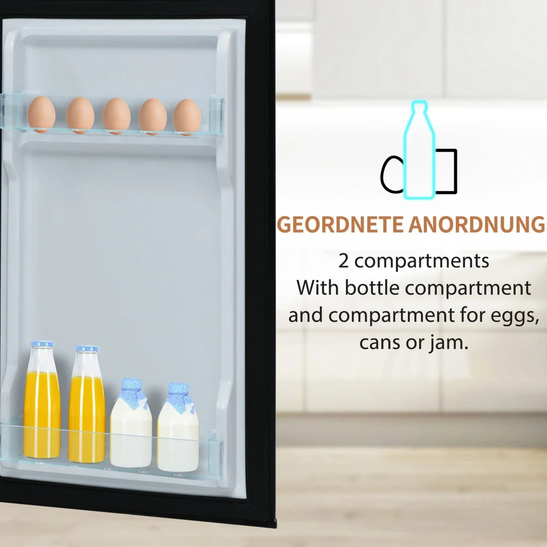 Réfrigérateur-Congélateur Combiné Double Porte — 92 L, 105,5 cm Hauteur, 41 cm Largeur