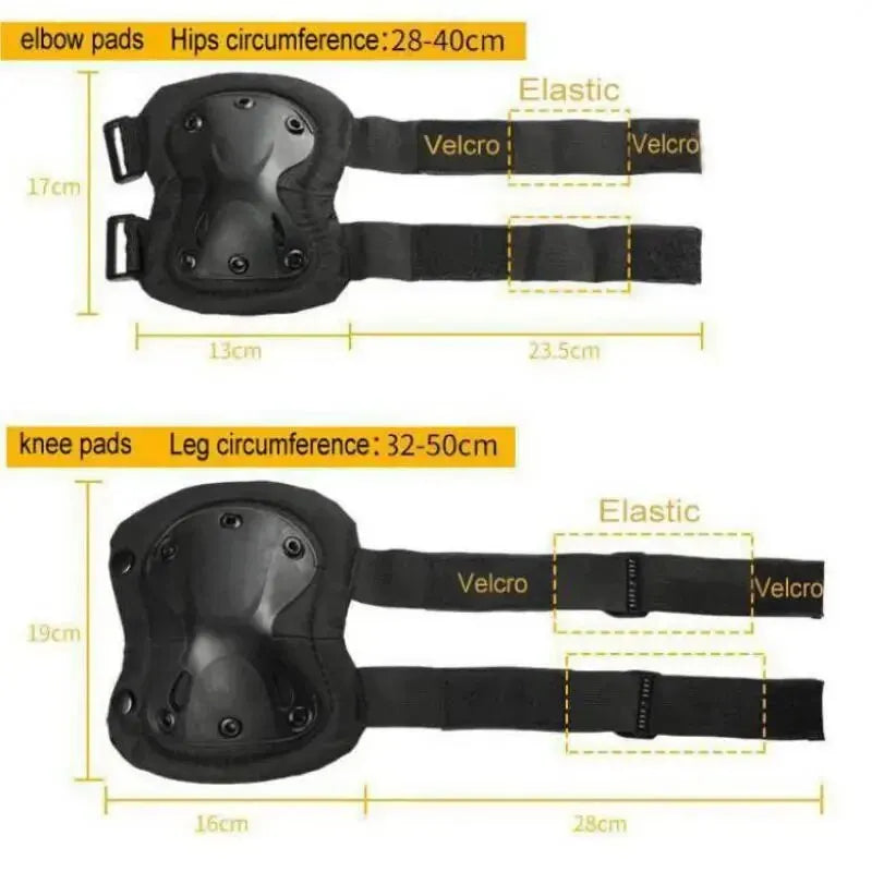 Équipement de protection extérieure DulProtective, genouillères et coudières, cyclisme en plein air, canadisme et randonnée, sports de protection, ensemble de 4