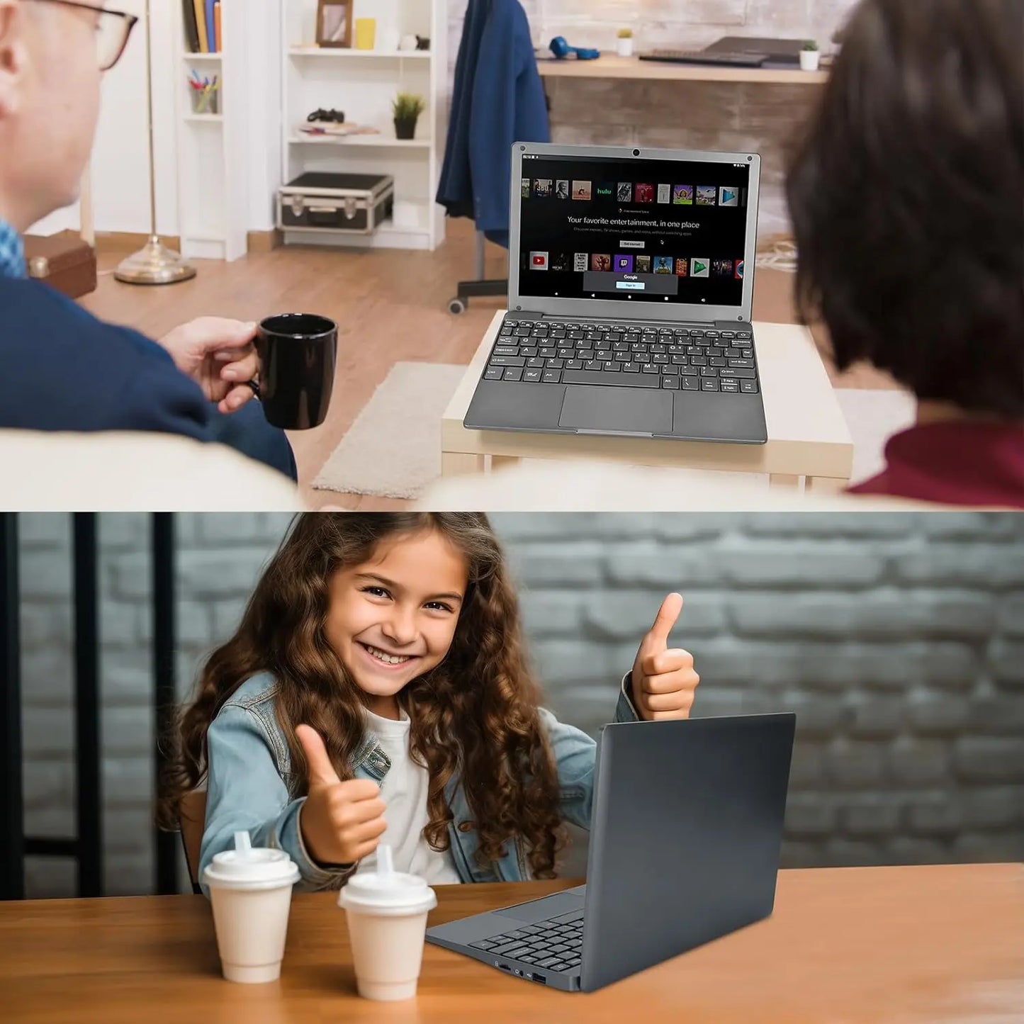 Portátil de 10,1 pulgadas con Windows 11 preinstalado, Quad Core, 8 GB + 128 GB, Netbook, HDMI, cámara web, oficina (negro)