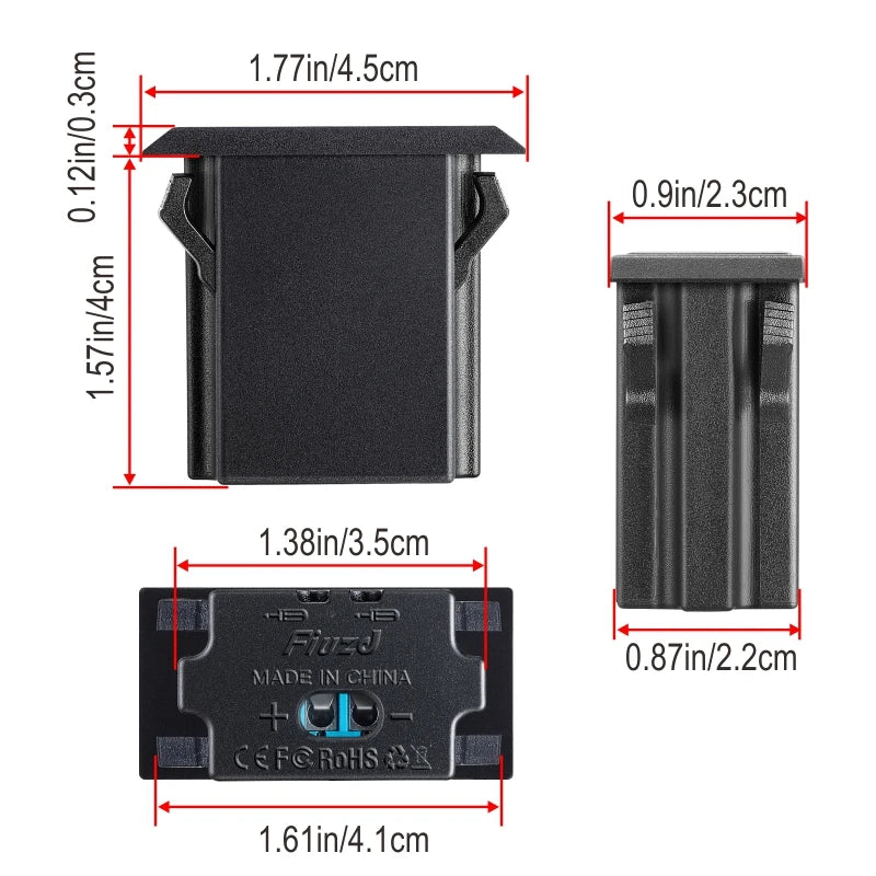Fast Charge LED Voltage Display for Truck 12V/24V Motorcycle RV Boat Marine QC PD 3.0 Car Charger Auto Cell Phone Charger