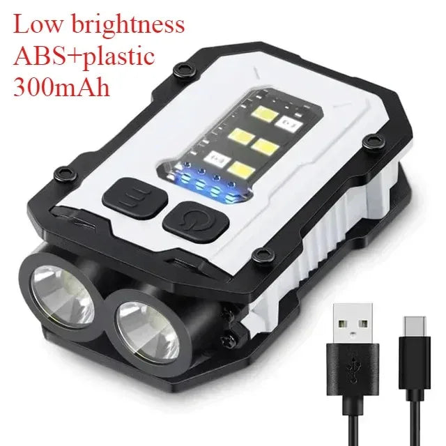 Lampe de travail tactique portable, outil EDC, mini lampe torche LED, outil de camping et de randonnée en plein air, lampe torche molle, rechargeable par USB