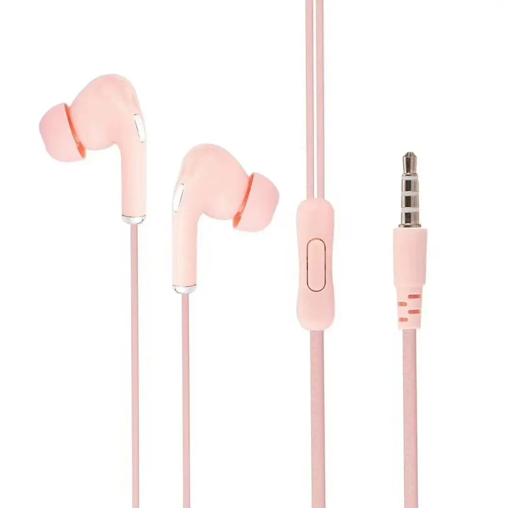 Écouteurs filaires haute définition avec micro, contrôle intra-auriculaire, casque de sport portable, écouteurs filaires pour mobile le matin, 3.5mm