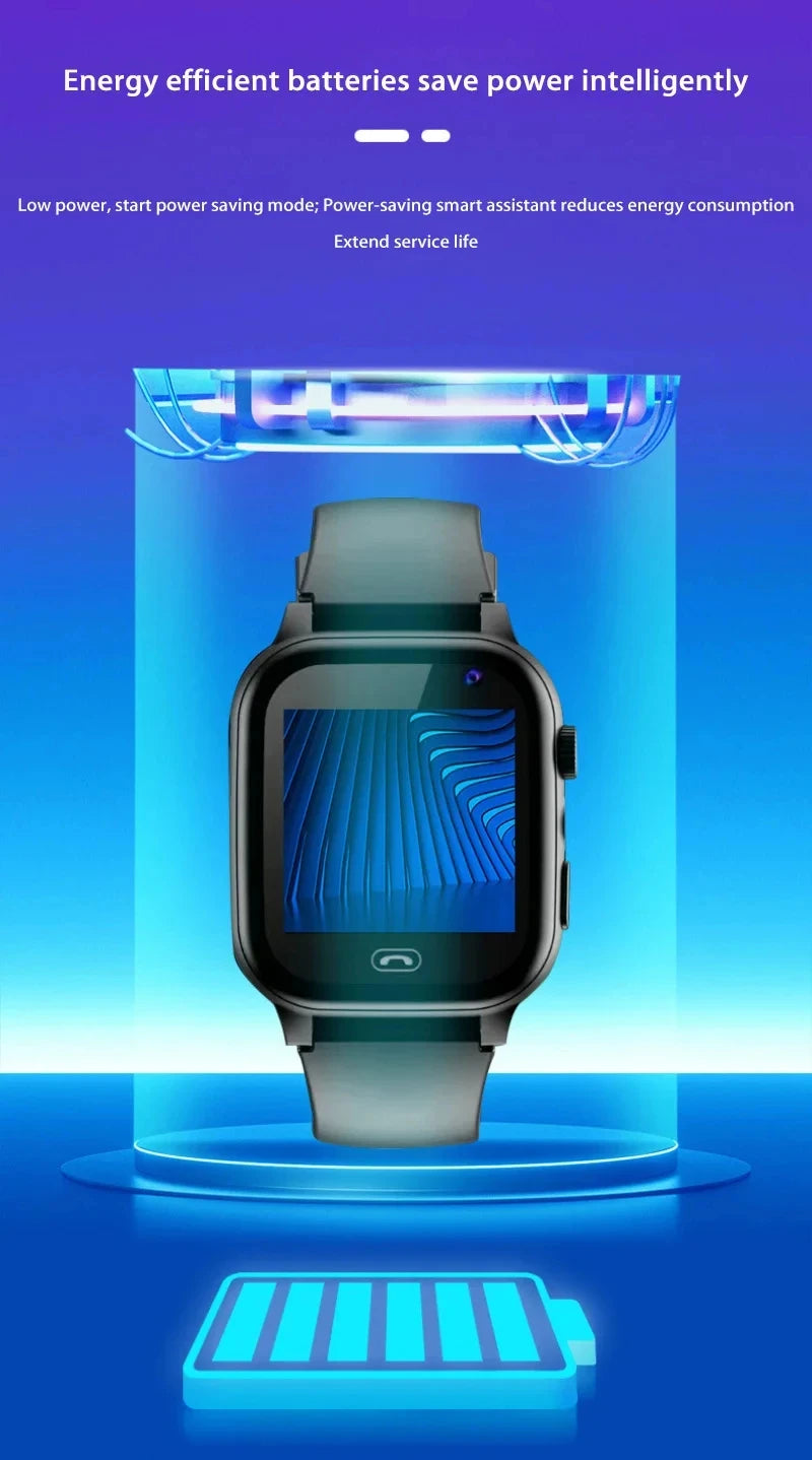 Montre connectée enfants 2026 — SOS, GPS, carte SIM, appel, caméra, étanche, cadeau