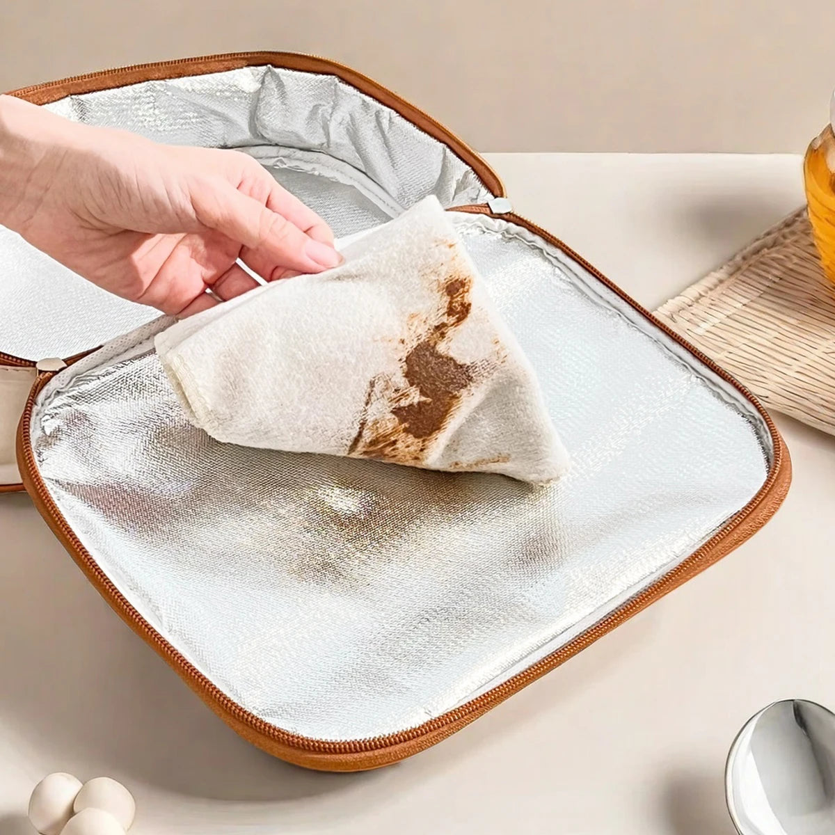 Sac à déjeuner isolé Capybara mignon pour étudiant enfant, sac thermique Portable de grande capacité étanche pour aliments, sac isotherme réutilisable pour pique-nique