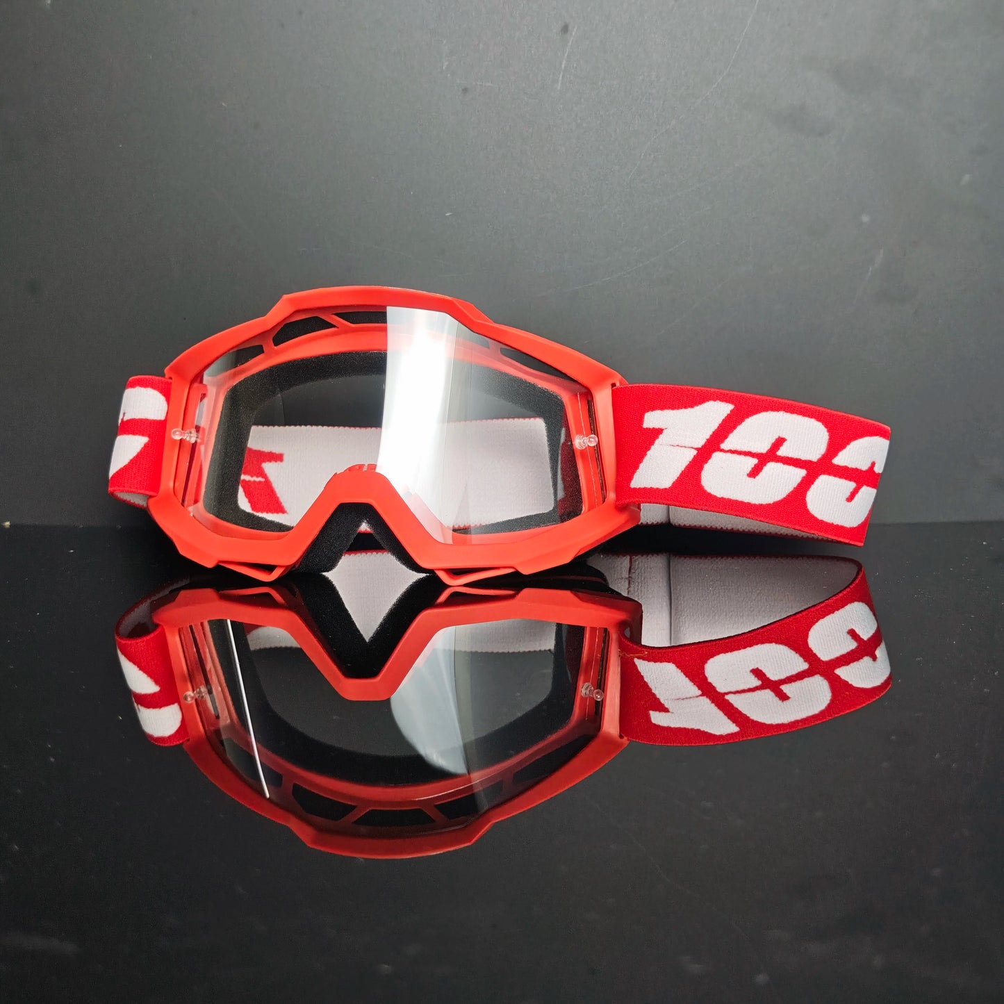100 gafas de moto, lentes de carreras antipolvo a prueba de viento para hombres y mujeres, motocross, ciclismo, esquí al aire libre, gafas de bicicleta de cross
