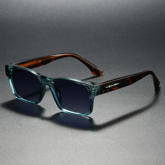 Men's High Quality Polarized Square Sunglasses, Unisex UV400 Metal Core for Travel, Hiking, Beach, Fishing