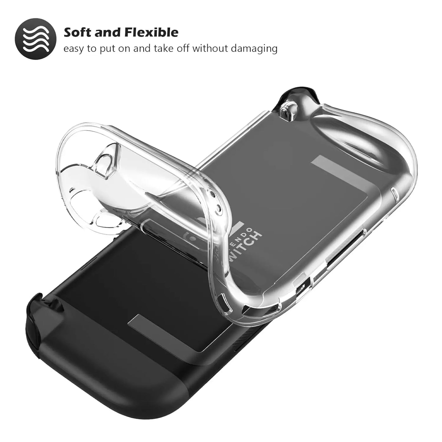 Protective Case for Switch 2 (2025), NS 2, TPU Protective Cover, Anti-Scratch, Shock Absorption, Ergonomic Grip Design for NS2