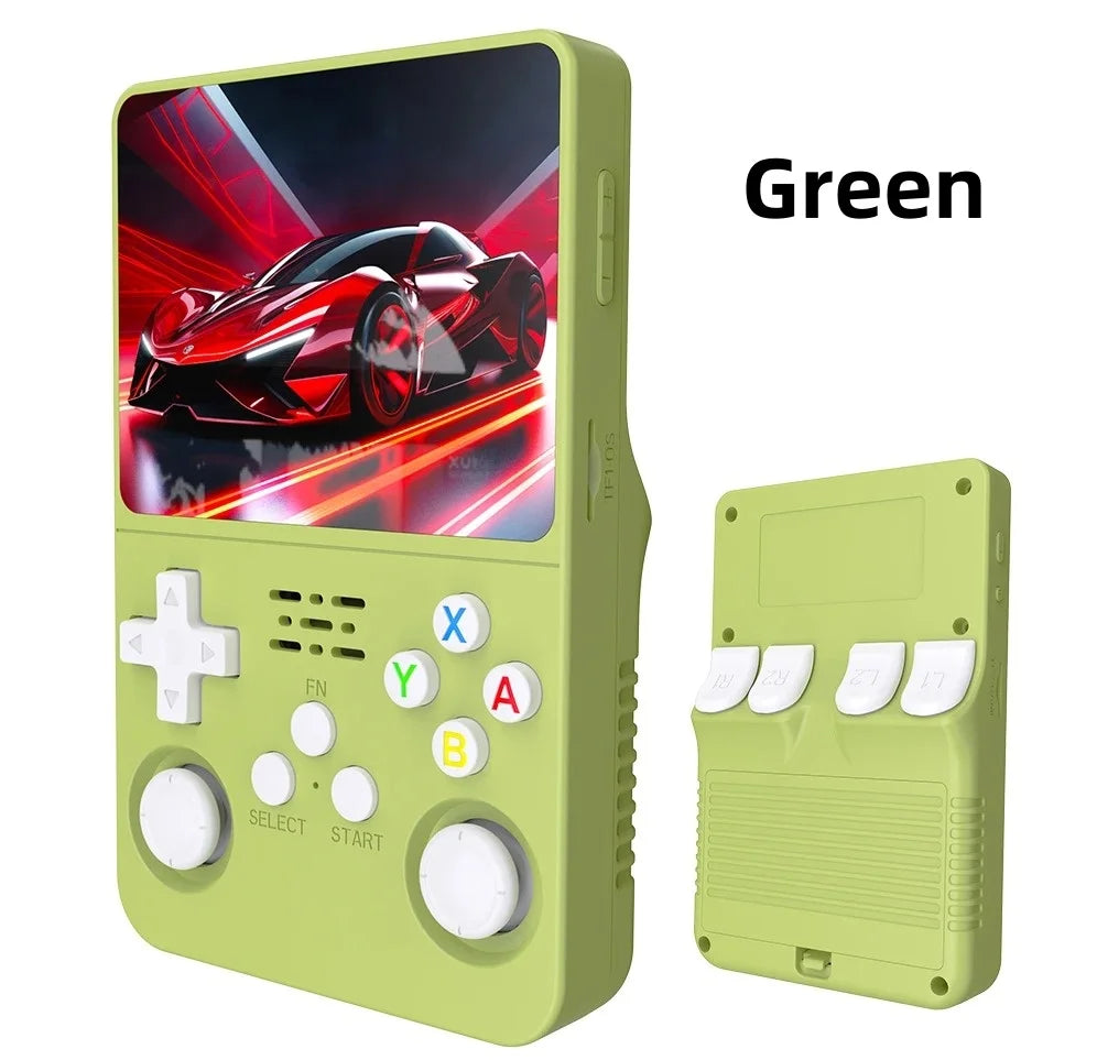 Console de jeu rétro portable 3,5" IPS — 64/128 Go, système Linux, jeux vidéo, cadeau enfants (v2)