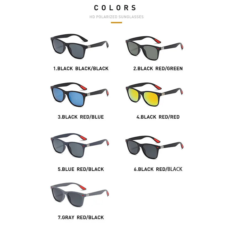 Gafas de visión nocturna, montura de PC, gafas de sol polarizadas para hombre, deporte al aire libre, gafas de sol, visión diurna, visión nocturna, gafas de piloto, gafas de noche