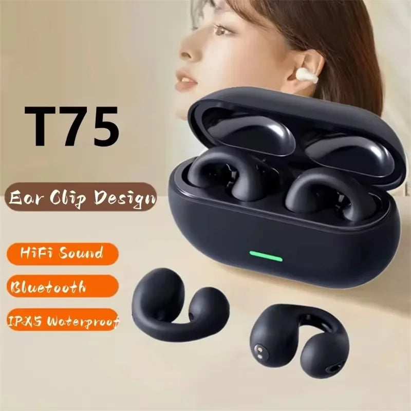 Écouteurs TWS Bluetooth sans fil — contrôle tactile, sport, musique, compatible smartphones