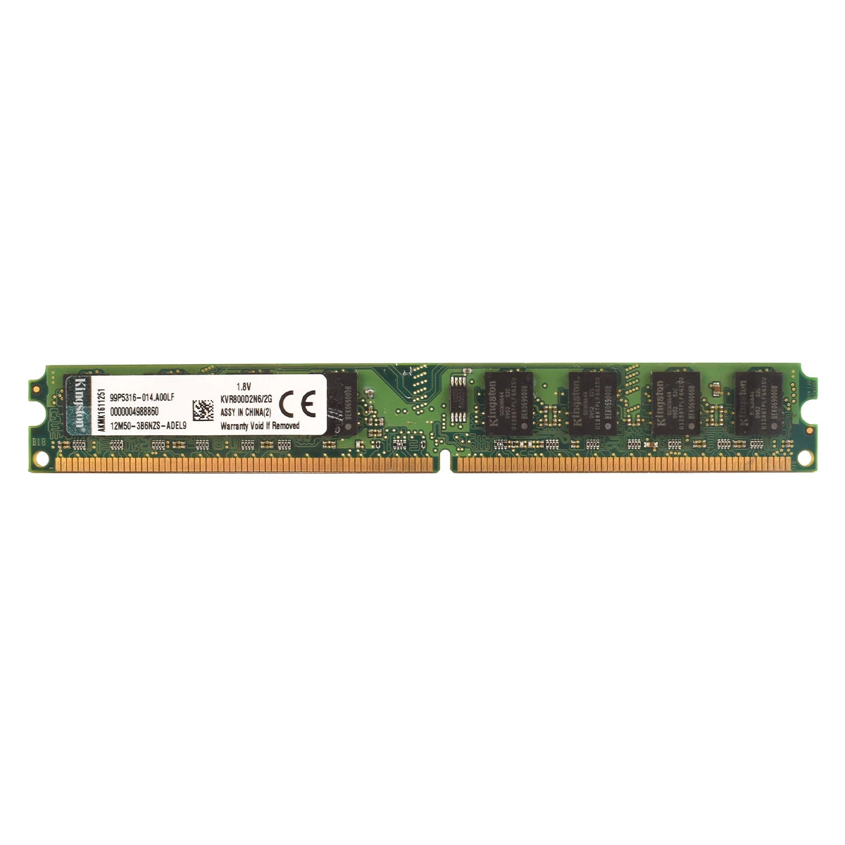 Kingston mémoire RAM DDR2 2GB 800Mhz 667MHz PC2-5300 PC2-6400 240 broches 1.8V modèle de mémoire de bureau NON ECC