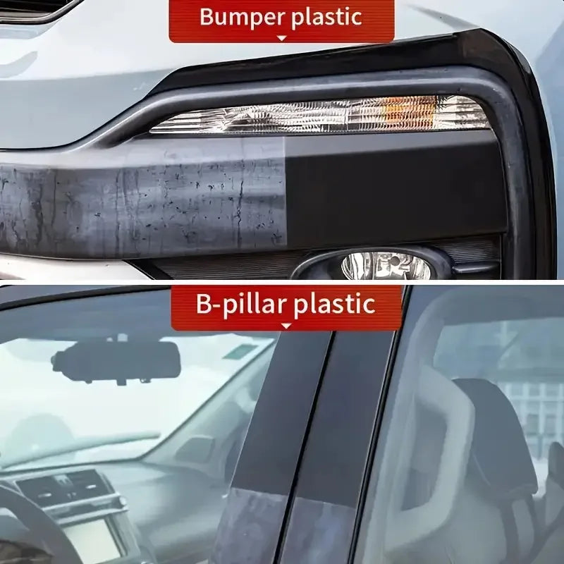 Restaurateur de plastique automobile Retour au noir brillant Agent de rénovation du cuir et des panneaux intérieurs de l'automobile Revêtement de cire Agent de polissage et de réparation automobile