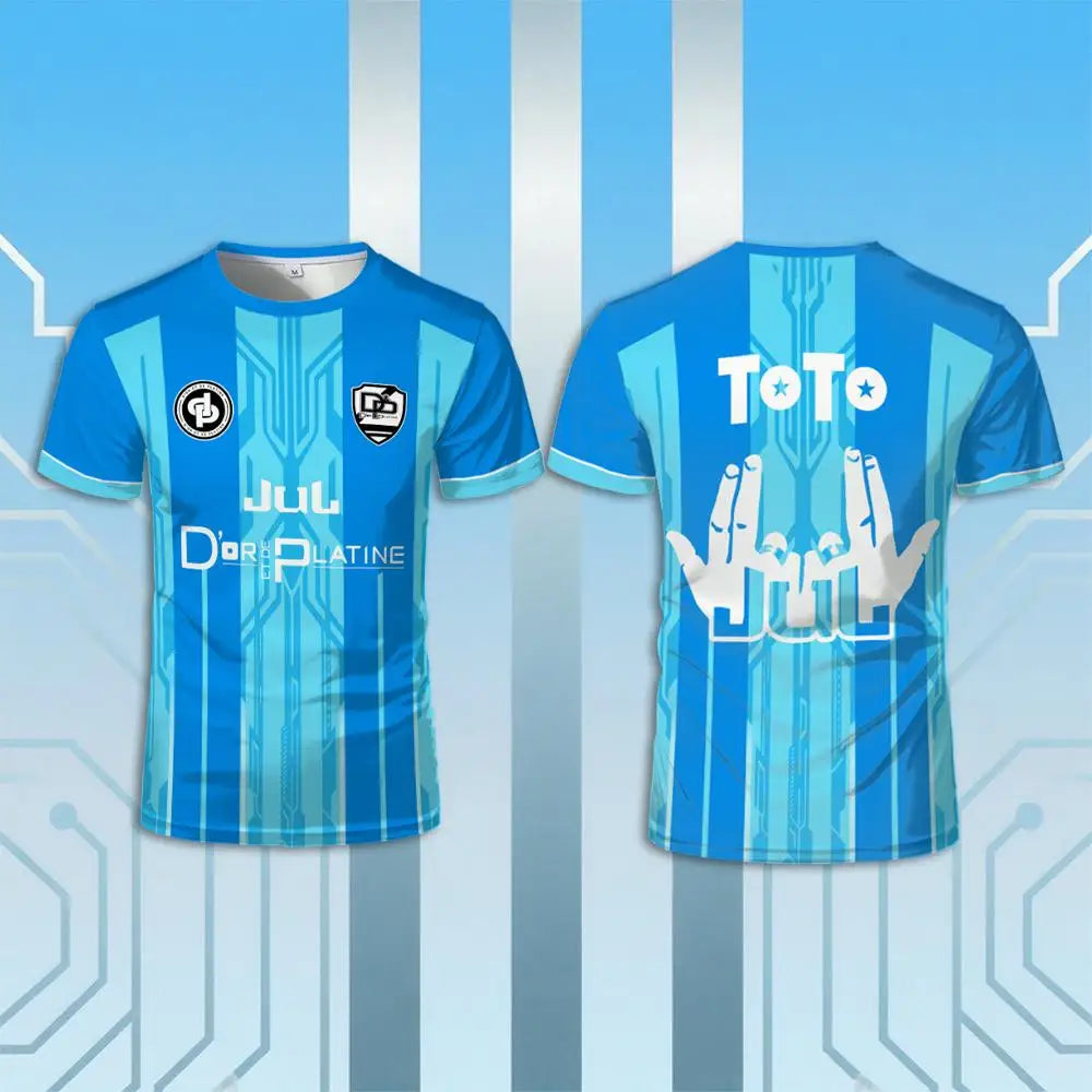 Maillot de football co-brandé — respirant, séchage rapide, chemise de sport