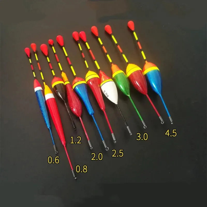 Ensemble de 10 Flotteurs de Pêche — Taille Mixte, Bouée Bobber