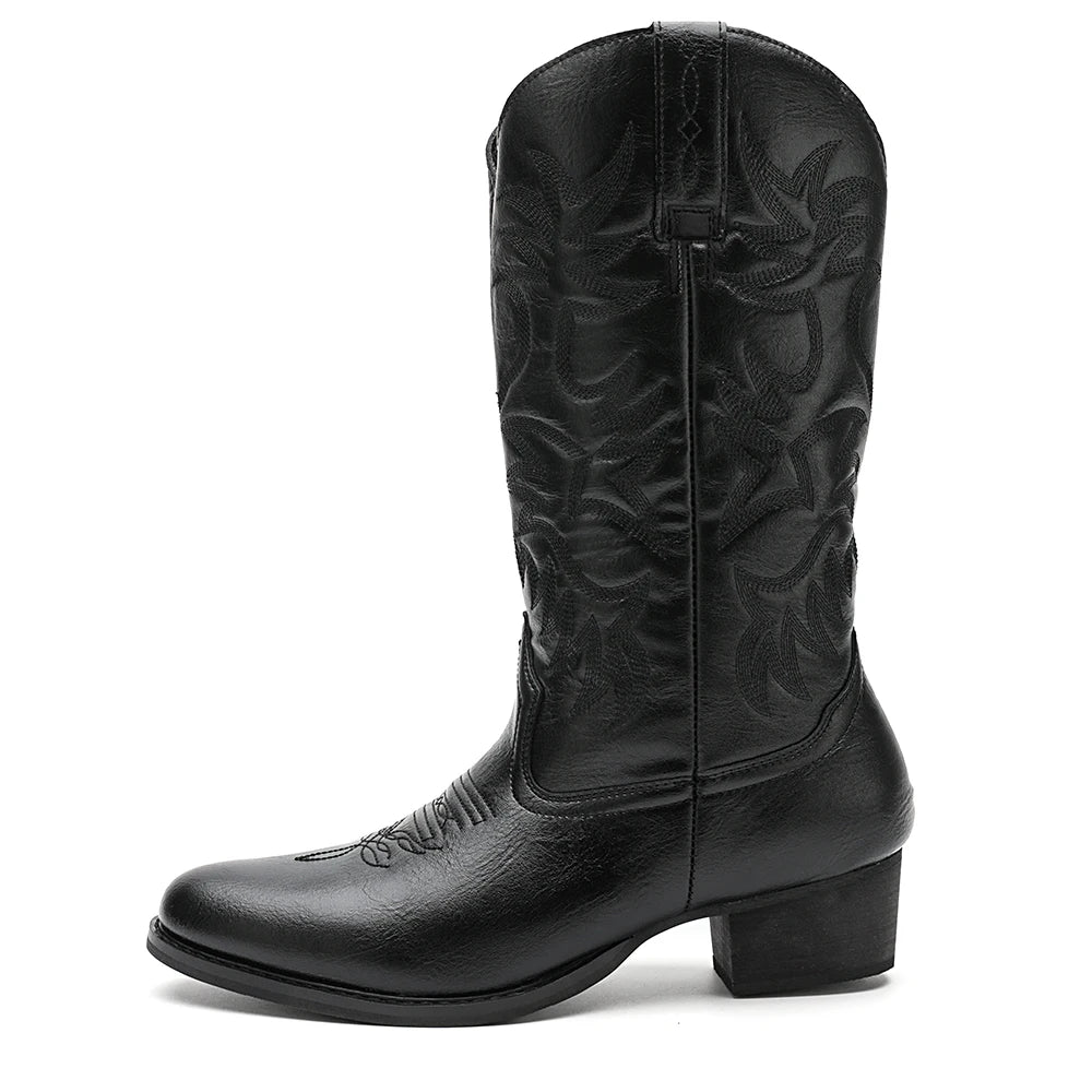 Bottes Western Cowboy pour Homme — Style Authentique & Robuste