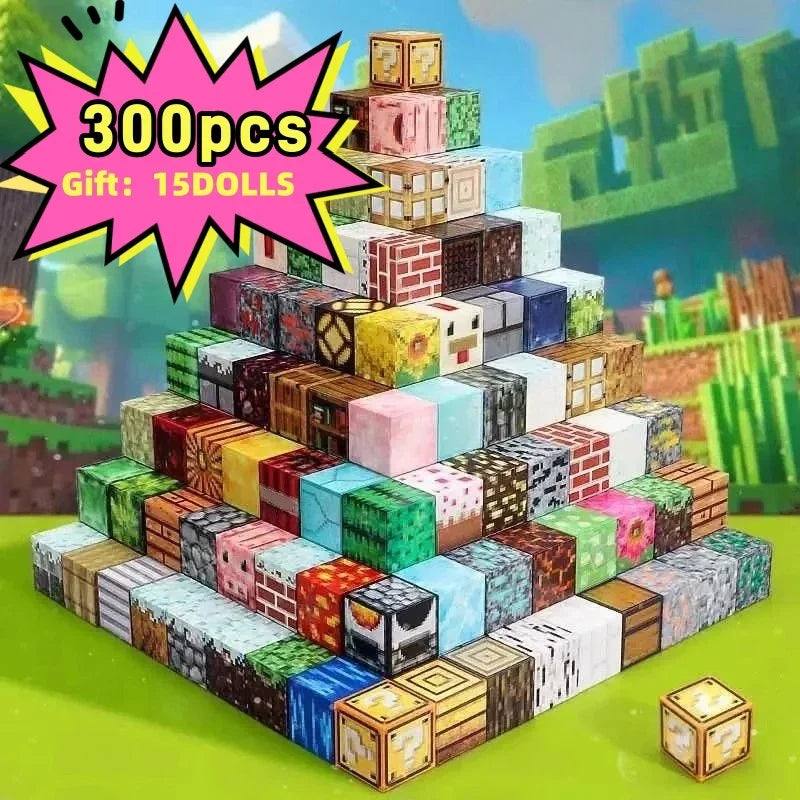 500 Pièces Blocs de Construction Magnétiques Mini Monde — DIY, Puzzle, Jouets Enfants