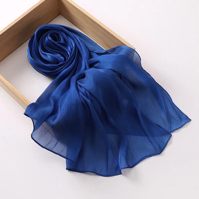 Hijabs en mousseline de soie de qualité supérieure pour femmes, voile turban doux et long, écharpes musulmanes, châles Hijab, couvre-chef Islam, accessoires Ramadan