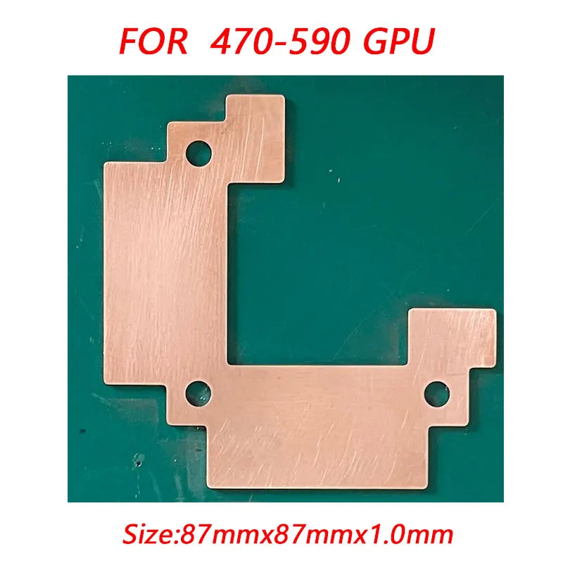 Dissipateur thermique en cuivre pour radiateur mémoire Miner RTX 3060 3070 3080 3090 / 5600 5700, coussin thermique de refroidissement de 15 à 40 degrés