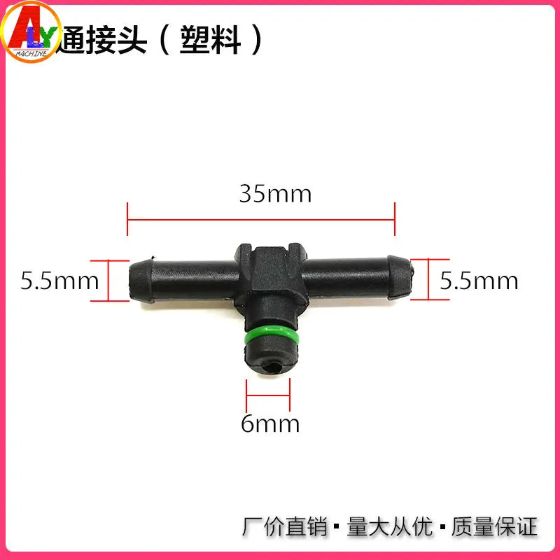 Tubo de retorno del inyector del motor diésel, conector de aceite de fuga tipo T/L para piezas 4JJ1 Denso Isuzu 4KH1 D-MAX 1 pieza 8973152312