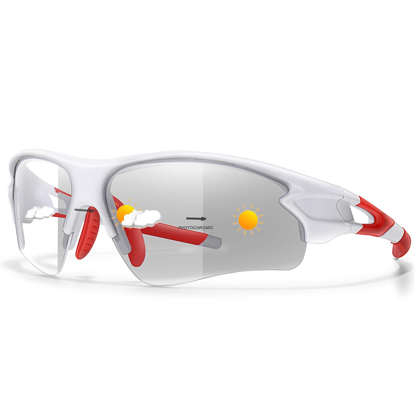 Lunettes de soleil photochromiques pour hommes et femmes, lunettes de sport de plein air, pêche, cyclisme, course à pied, conduite, marque de mode