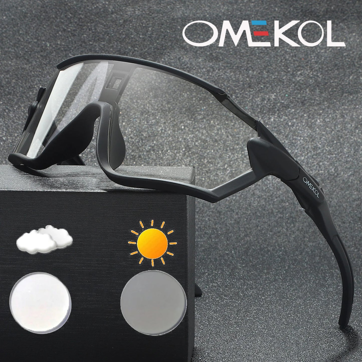 Photochromic Cycling Glasses Sports Bike Sunglasses Men Women MTB Bicycle Eyewear Baseball Softball Sunglasses