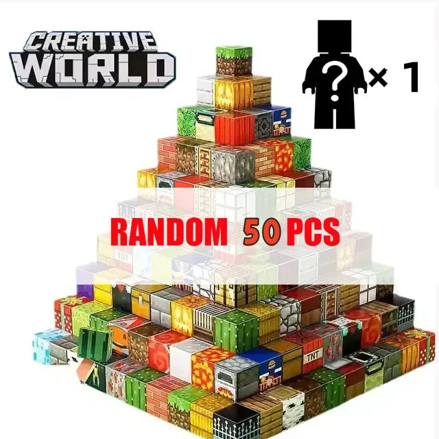 500 Pièces Blocs de Construction Magnétiques Mini Monde — DIY, Puzzle, Jouets Enfants