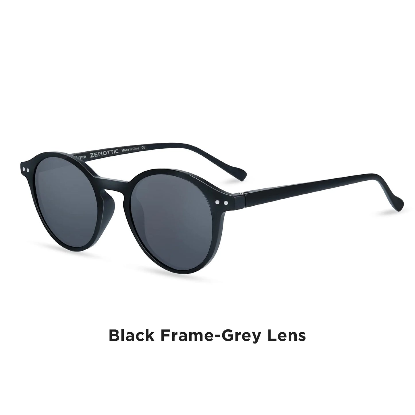 Lunettes de soleil polarisées circulaires rétro 2026 — petites rondes, UV400, vintage, hommes femmes
