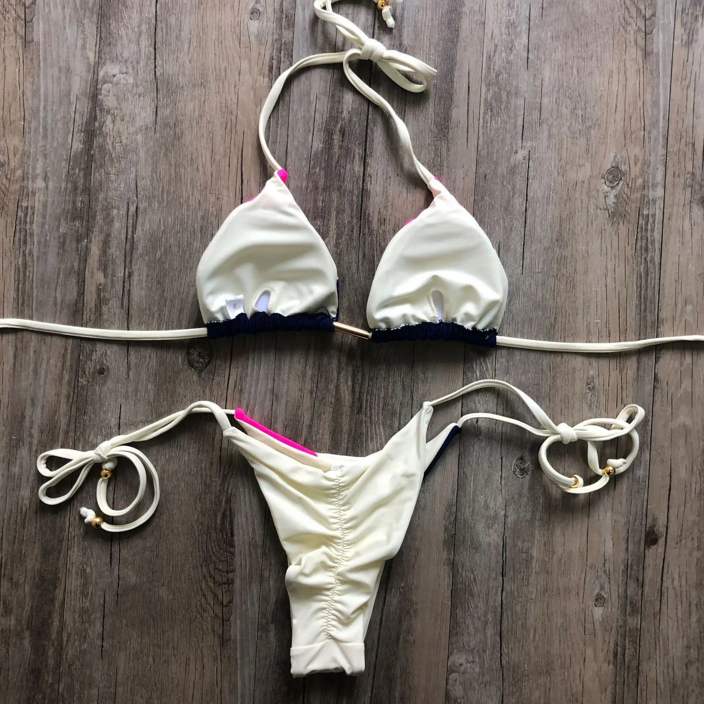 2023 Sexy Bikini multicolore maillot de bain femmes maillots de bain Push Up côtelé Bikini ensemble brésilien maillot de bain vêtements de plage baigneur Biquini