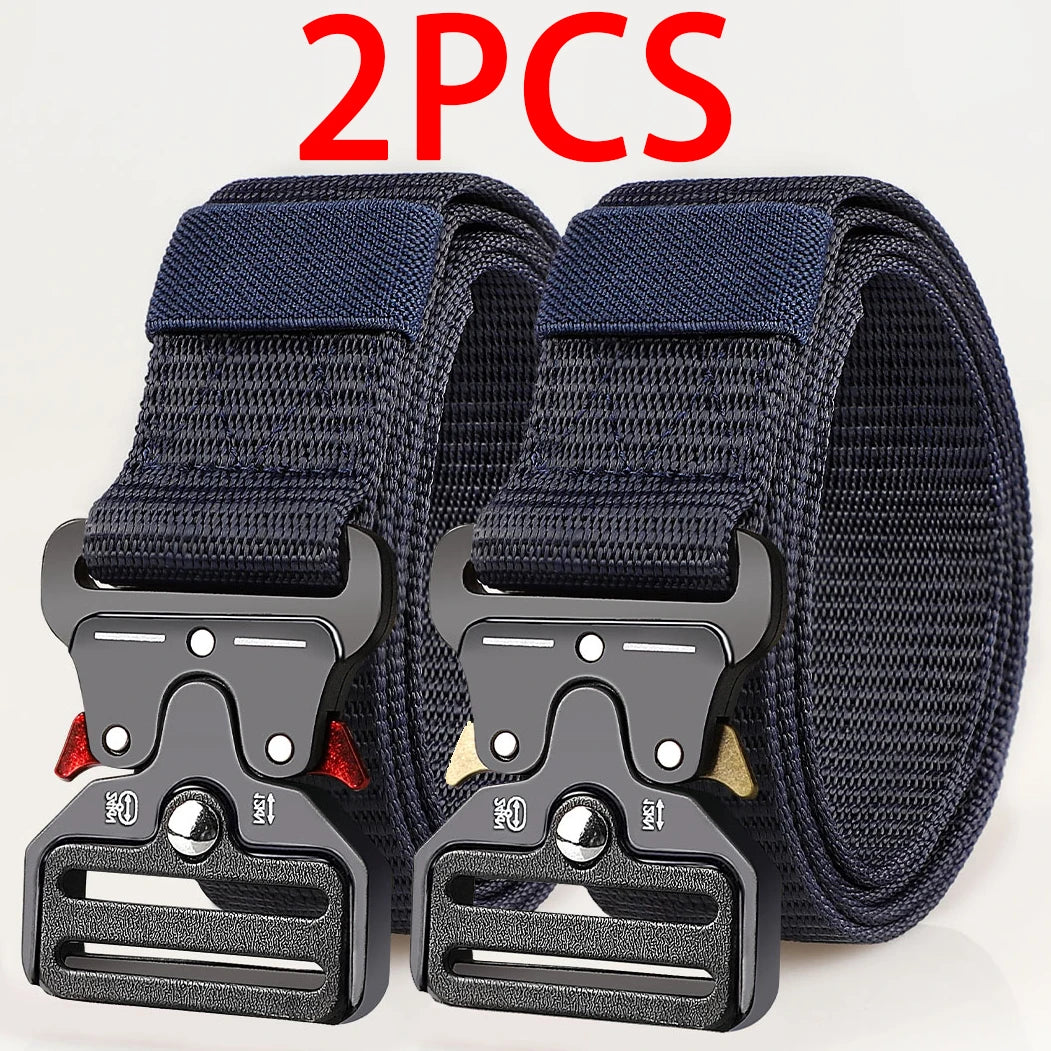Cinturones tácticos multiusos para hombre – Diseño duradero y ajustable – Para amantes de los deportes al aire libre, combina con pantalones vaqueros, para hombres y mujeres