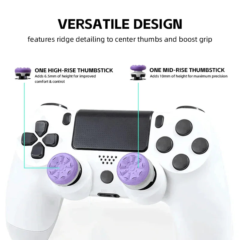 Freek Galaxy - Thumb Grips for PS4, PS5, FPS, High-Rise Analog Stick Covers for Xbox Series S/X Controller