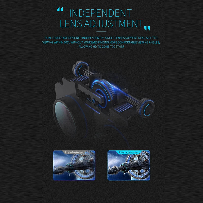 Casque VR 3D réalité virtuelle augmentée pour iPhone et Android — jeu mobile (v8)