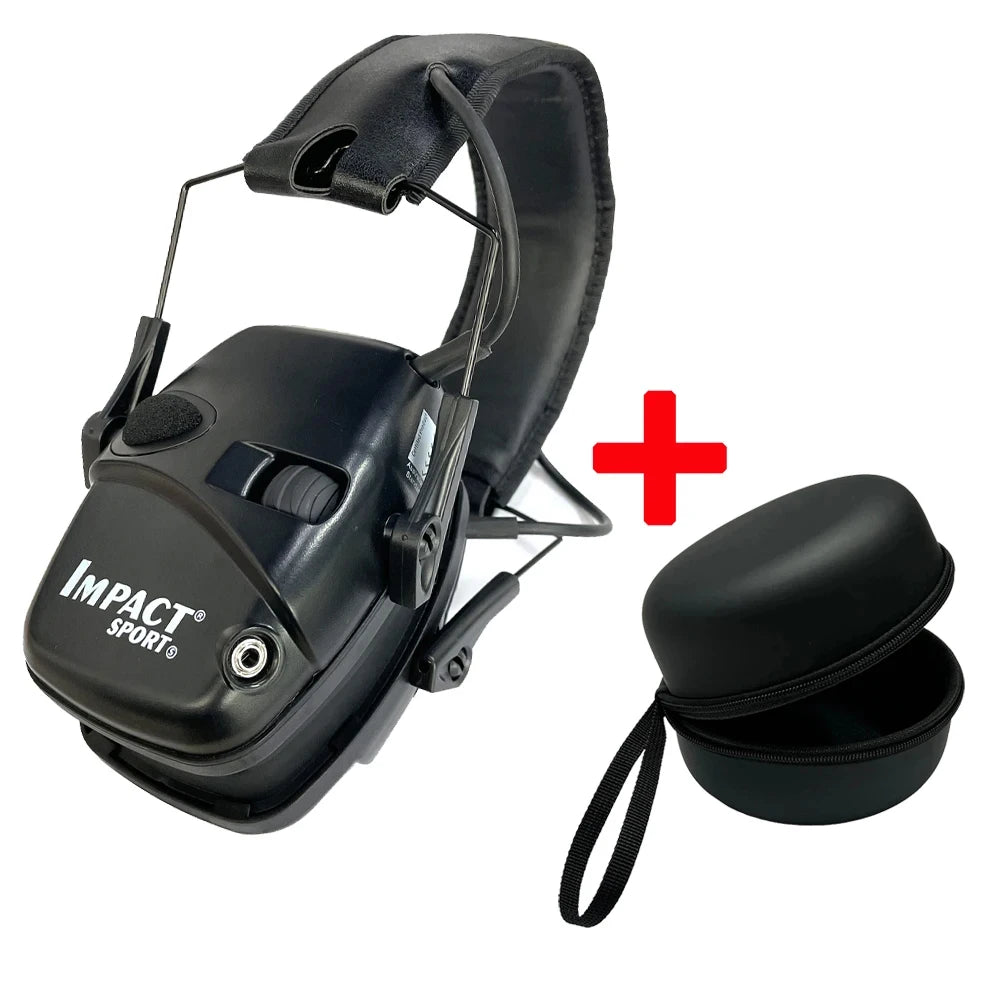 Casque anti-bruit électronique tactique pour le tir, sports de plein air, amplification du son, protection auditive pour la chasse, NRR 22dB